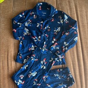Disney Navy Cartoon Character Pajama Set